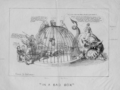 In a bad box, c.1837 by David Claypoole Johnston